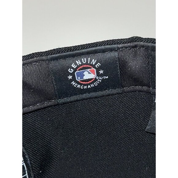 New Era MLB NY Yankees 59Fifty Black Rose Embroidered Fitted Hat Sz 7 3/8 - Picture 8 of 10